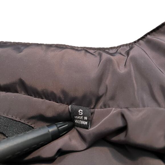 TECH by Tumi Brown Full-Zip Waterproof Hidden Hood Packable Jacket Mens Small - Picture 14 of 14